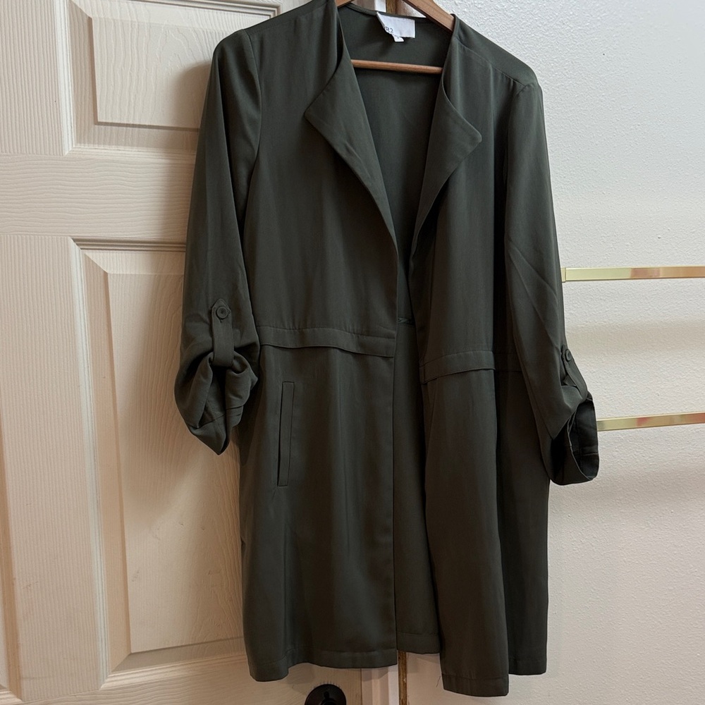 DR2 Dark Olive Trench Coat